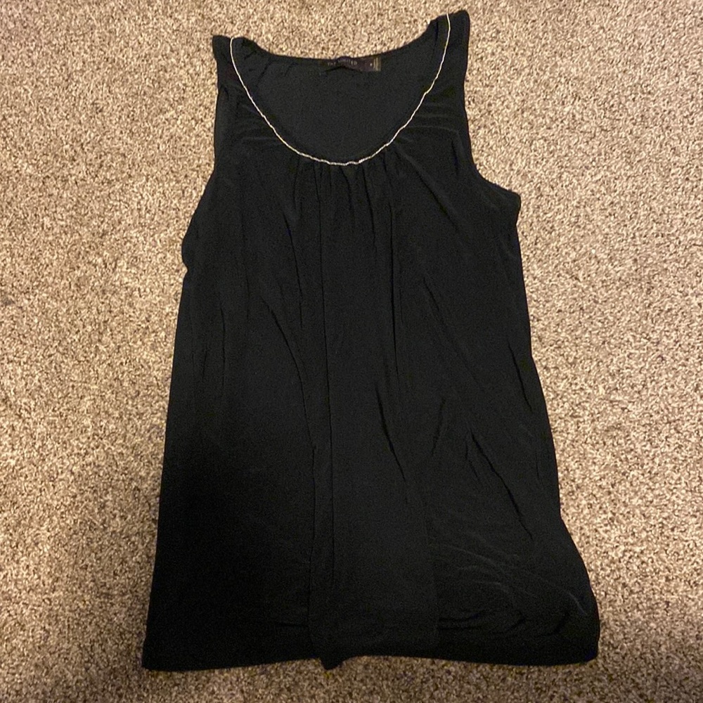 The Limited Black Satin Tank Size Medium